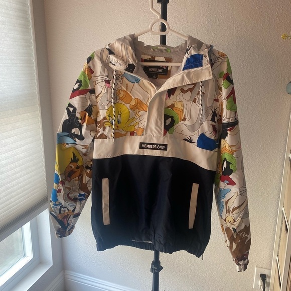 Limited Edition Members Only unisex Looney Tunes Collab Oversized Jacket KY2 - Picture 11 of 13